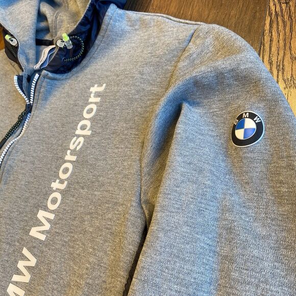 Puma x BMW Motorsport Full Zip Hoodie Sweater Jacket Mens Size XL - Picture 4 of 8